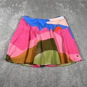Bad Birdie Golf Skirt Womens Large Multicolor Pink‎ Green Blue Golf Tennis Skort